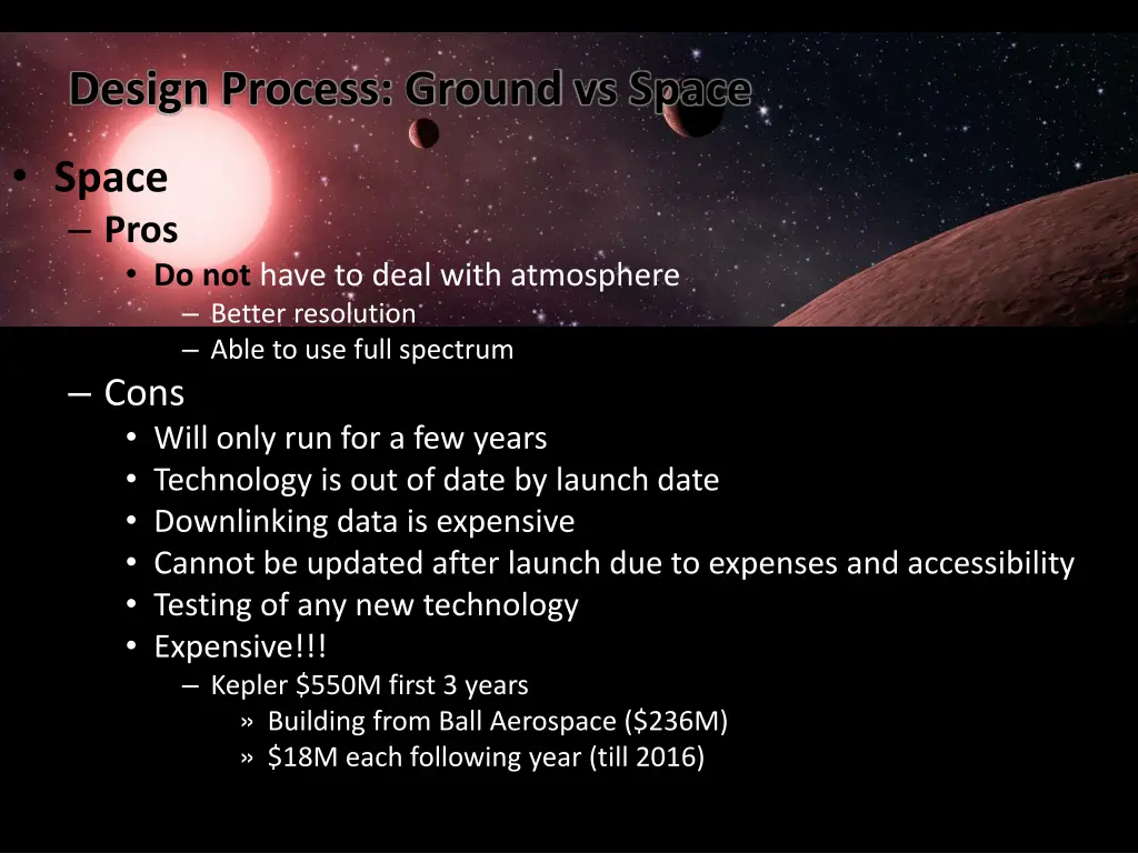 design process ground vs space 1