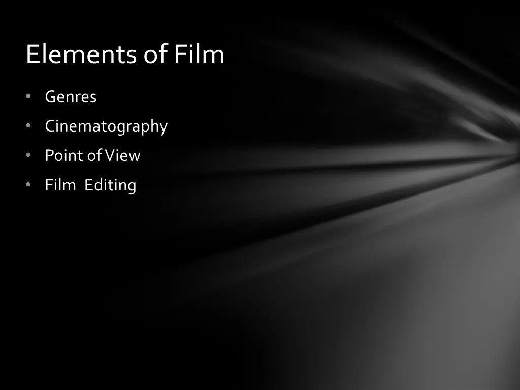 elements of film