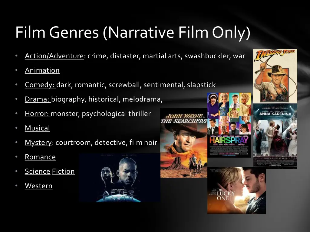 film genres narrative film only