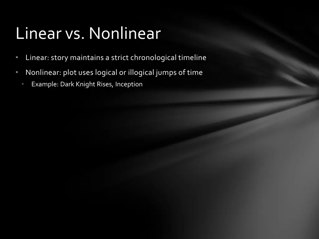 linear vs nonlinear