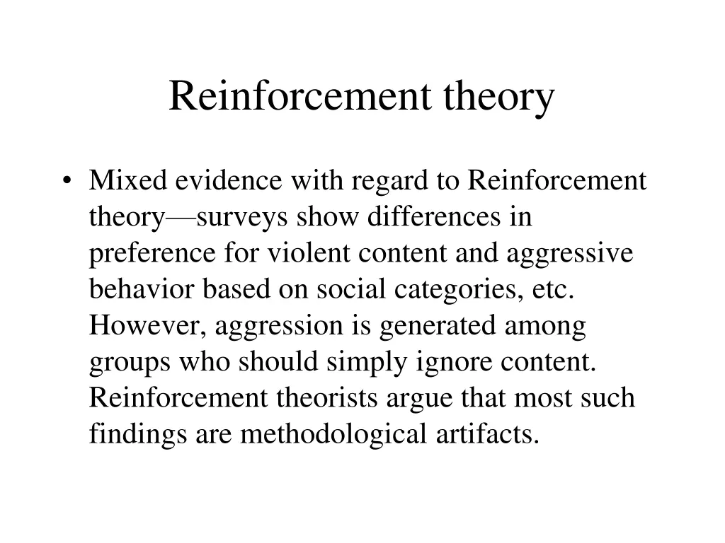 reinforcement theory 1