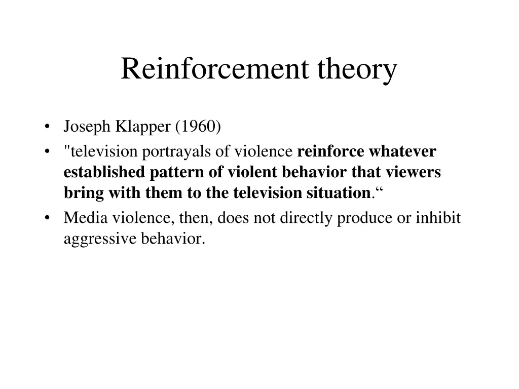 reinforcement theory