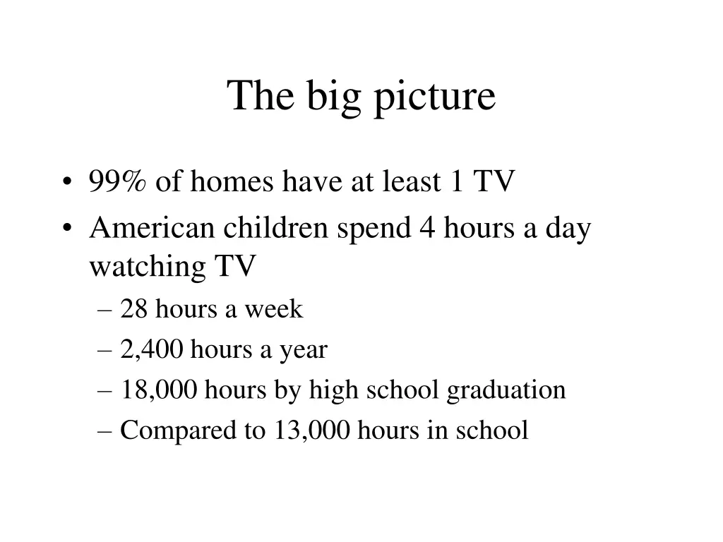 the big picture