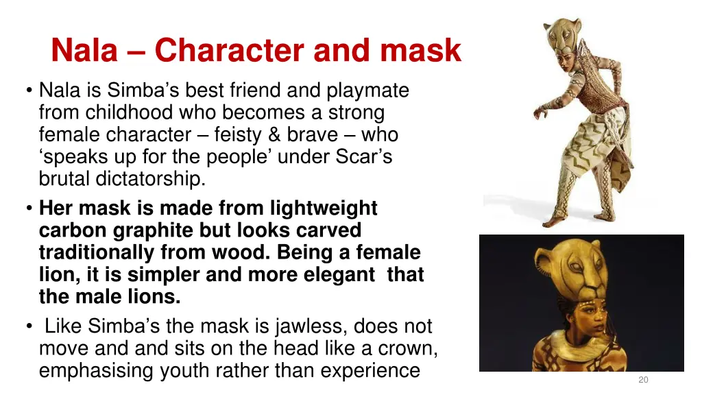 nala character and mask nala is simba s best