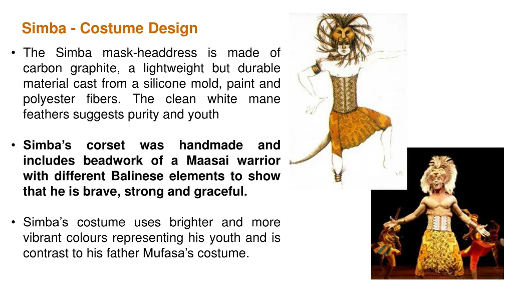 simba costume design