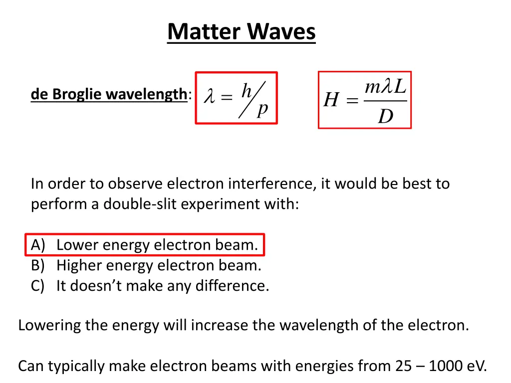 matter waves 3