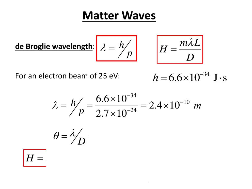matter waves 6