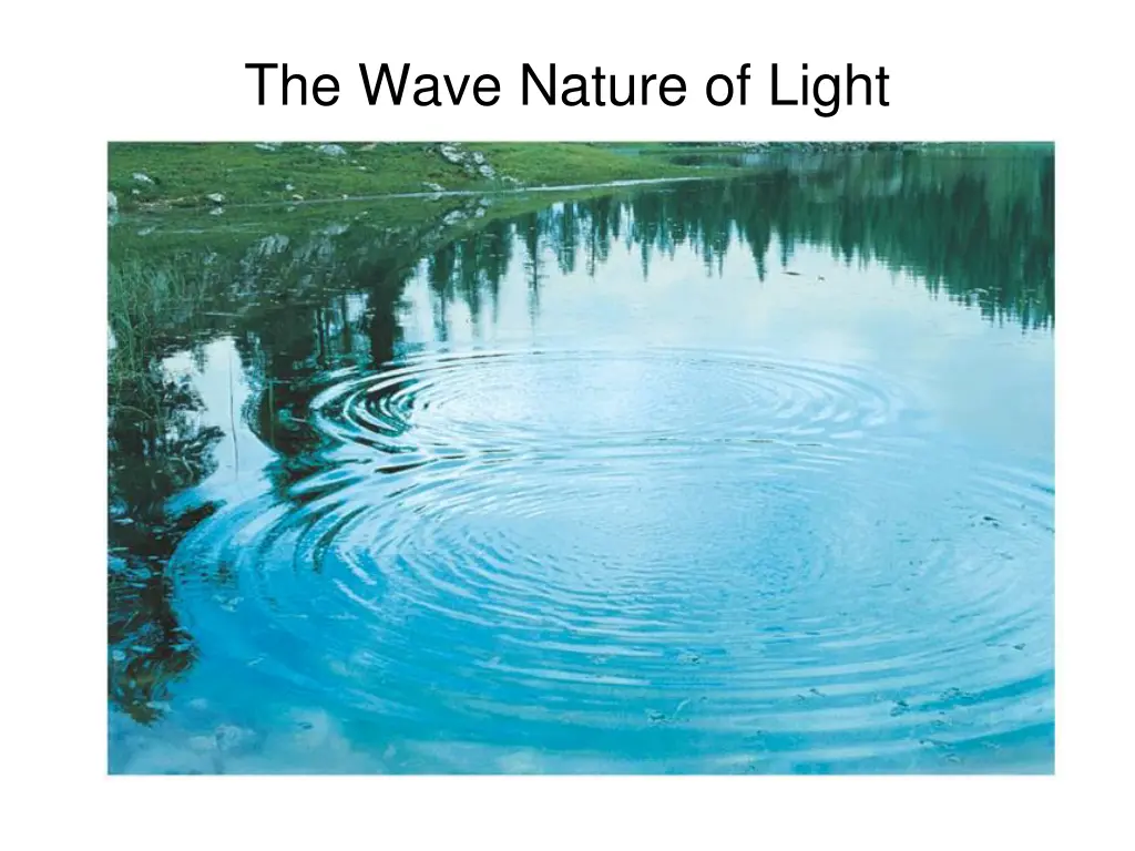the wave nature of light