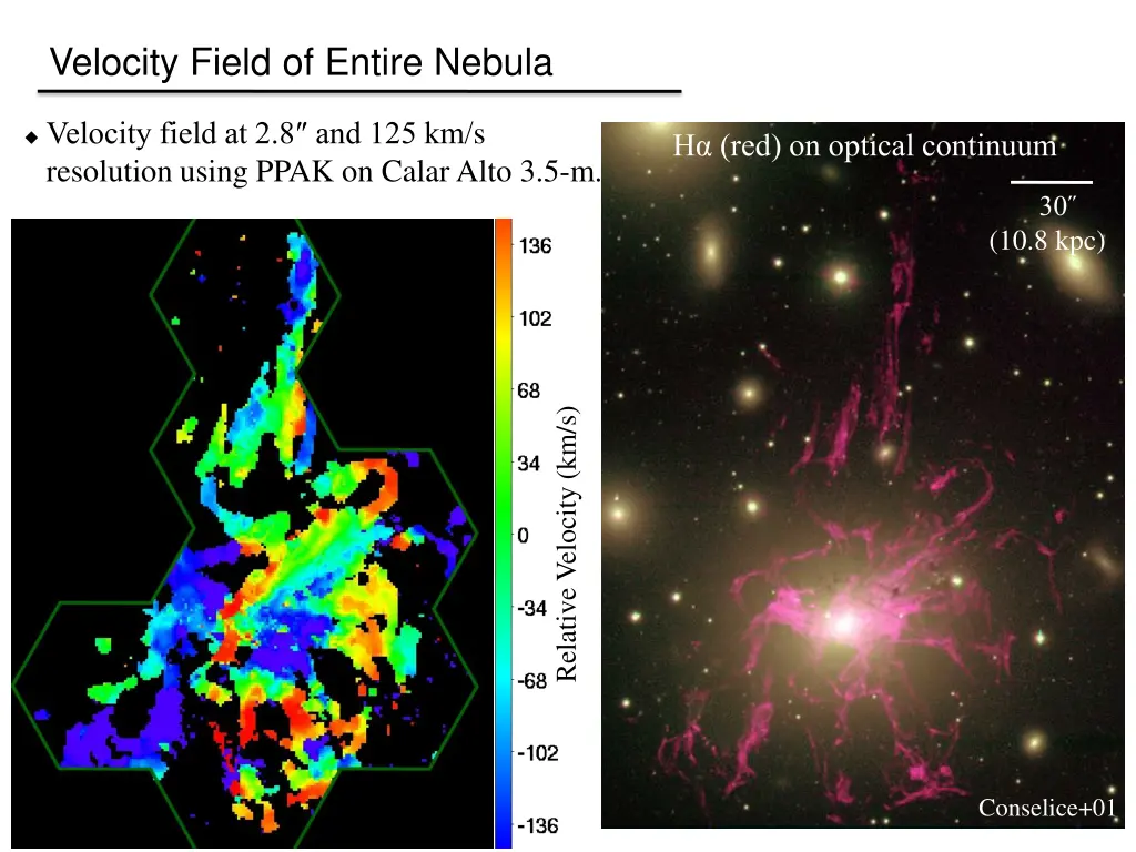velocity field of entire nebula