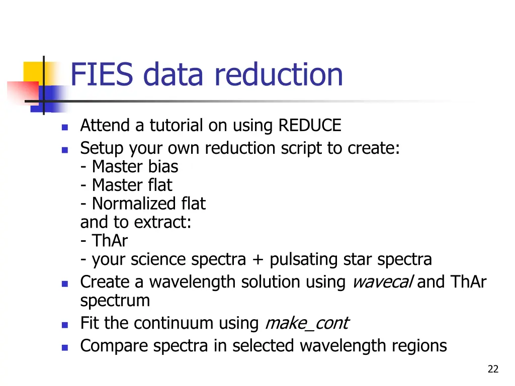 fies data reduction