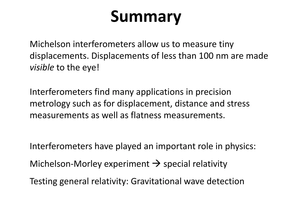 summary