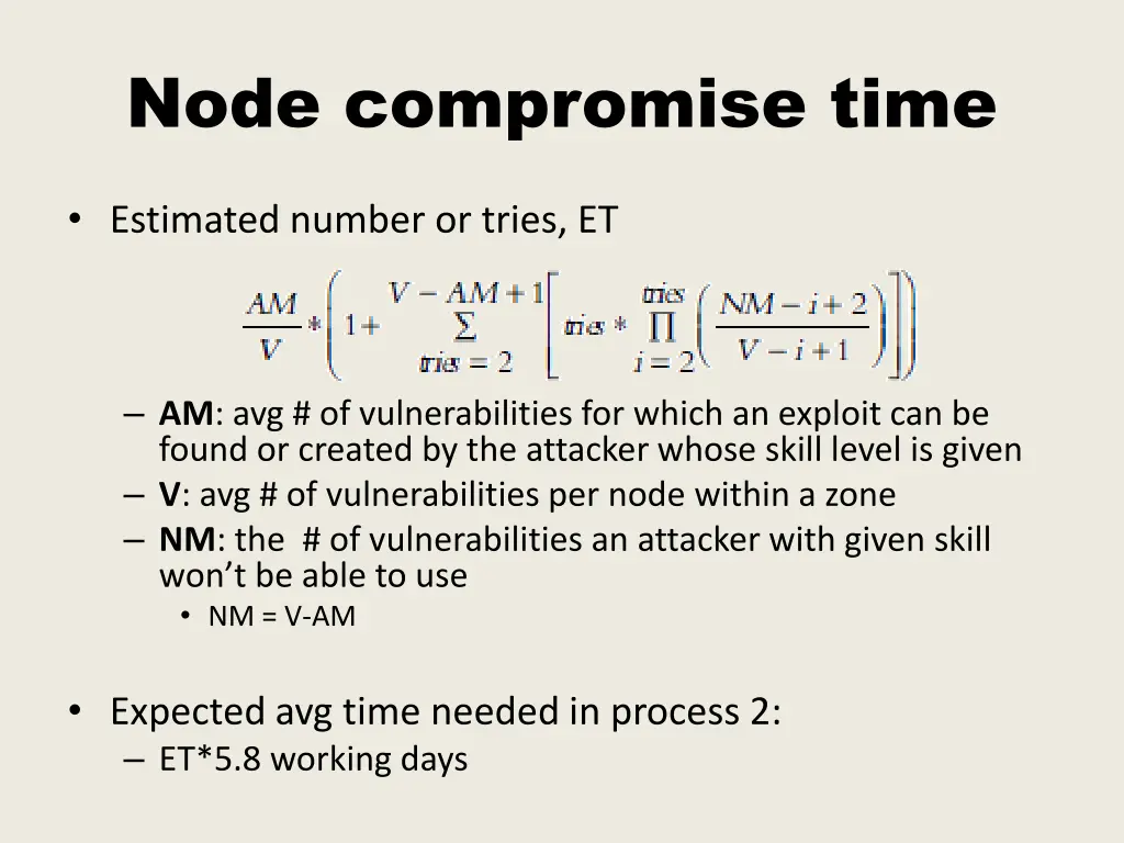node compromise time 3