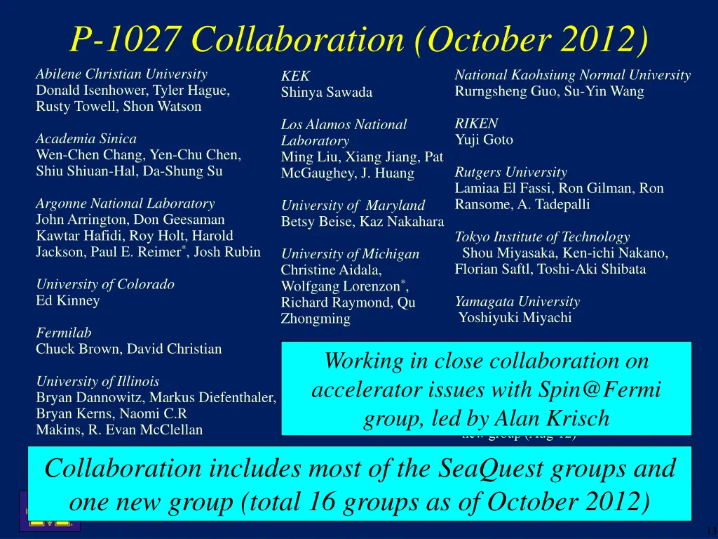 p 1027 collaboration october 2012