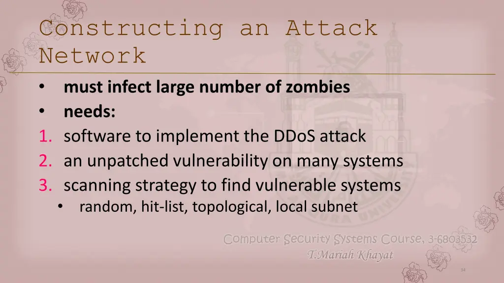 constructing an attack network