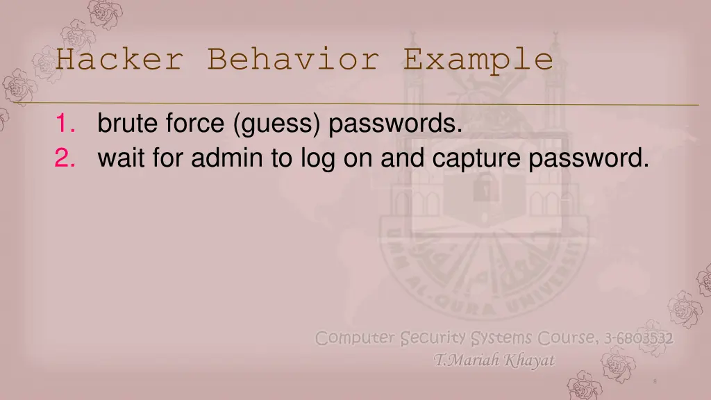 hacker behavior example