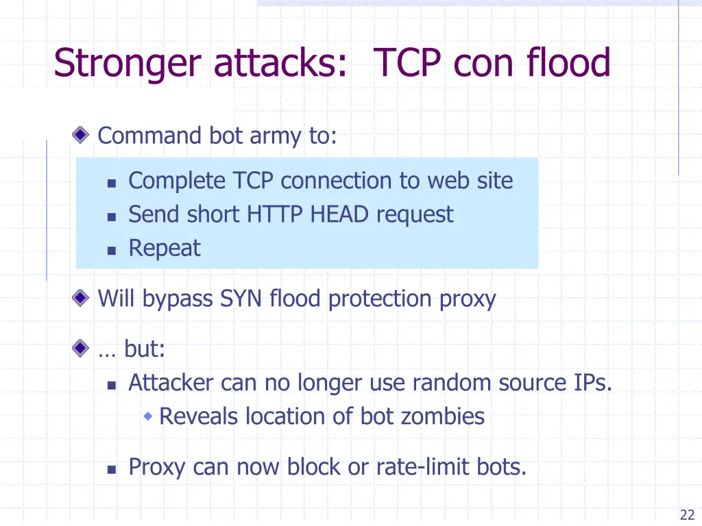 stronger attacks tcp con flood