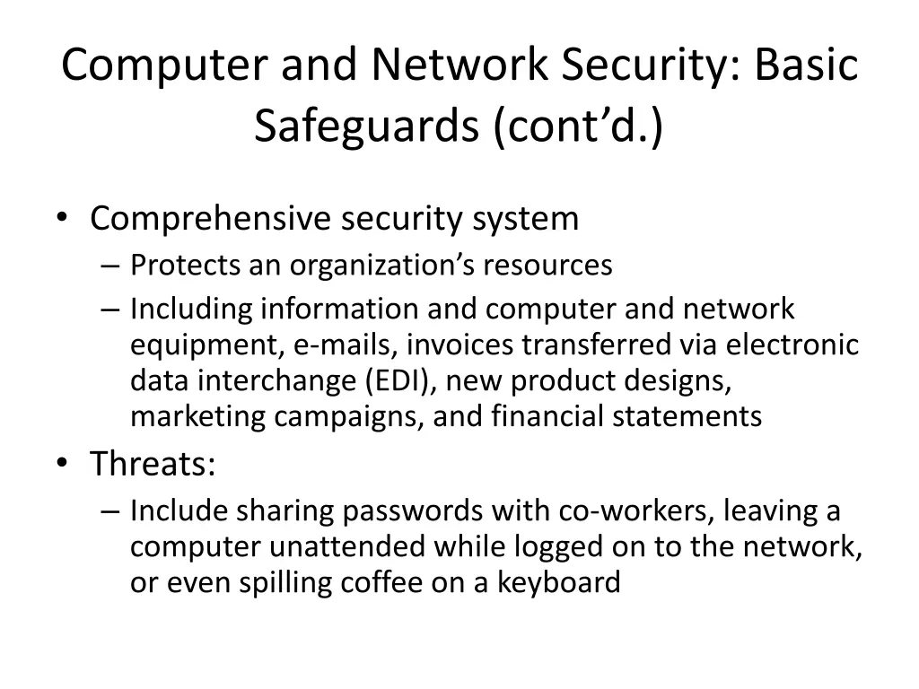computer and network security basic safeguards 1