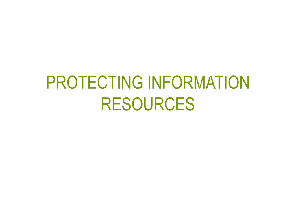 protecting information resources
