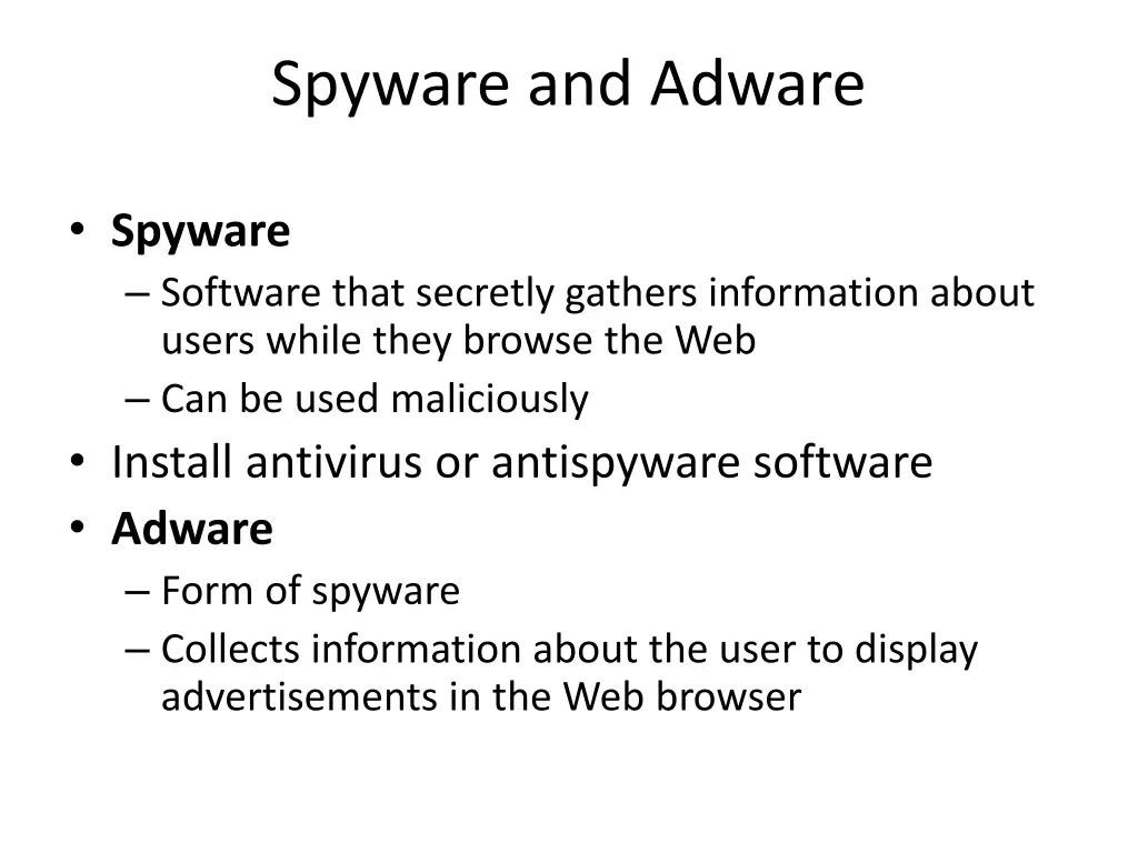 spyware and adware
