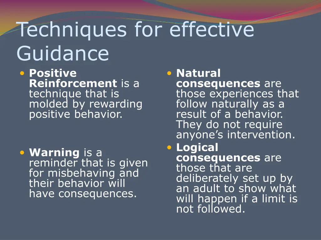 techniques for effective guidance positive