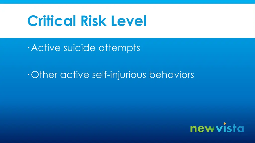 critical risk level