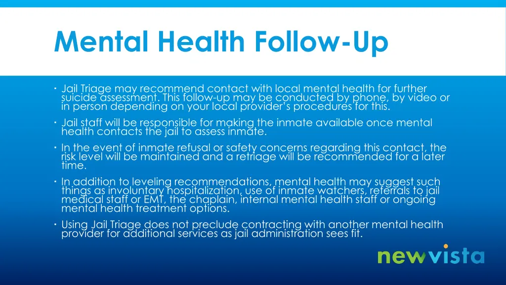 mental health follow up