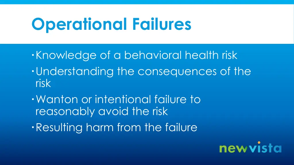 operational failures