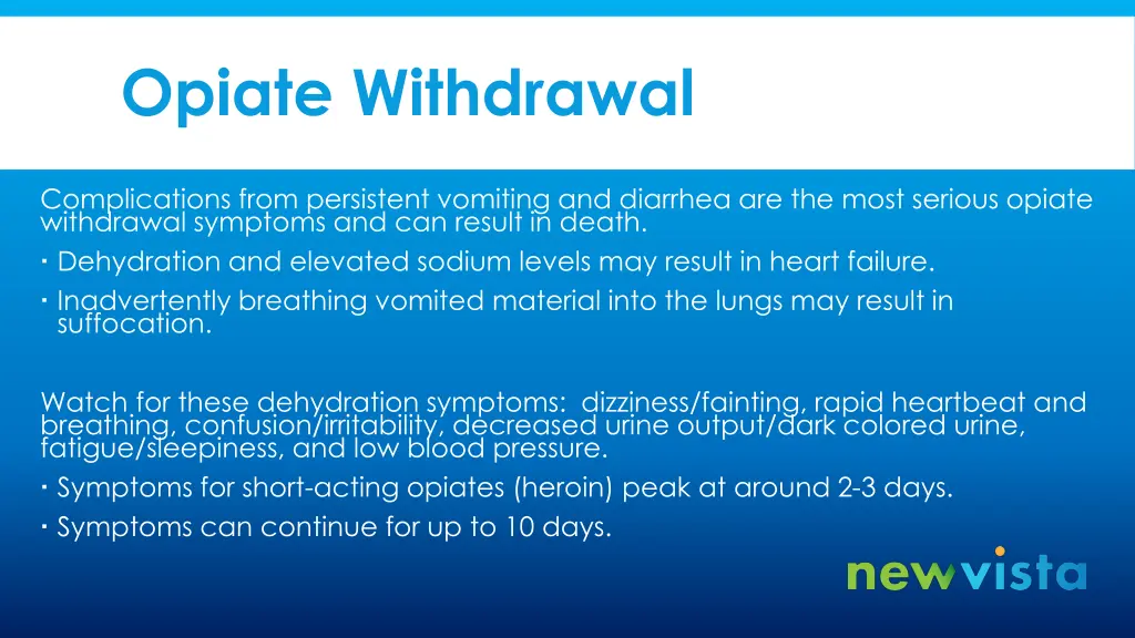 opiate withdrawal