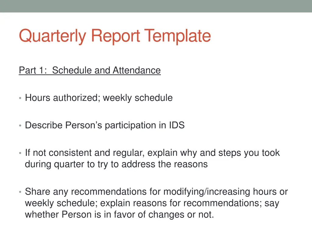 quarterly report template 1