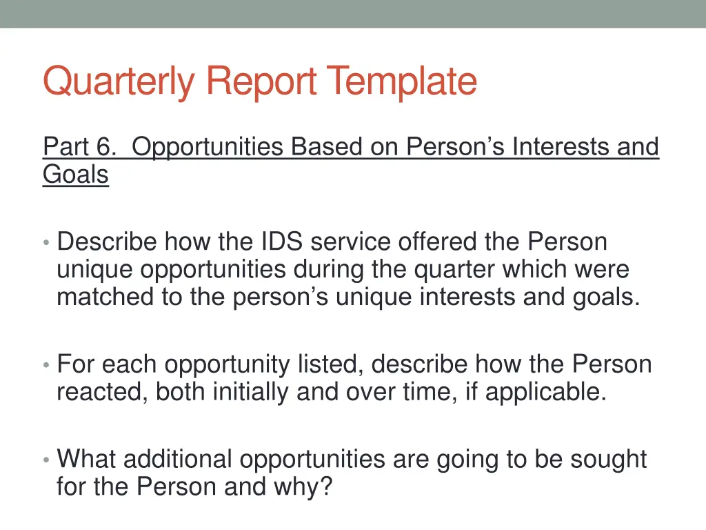 quarterly report template 6