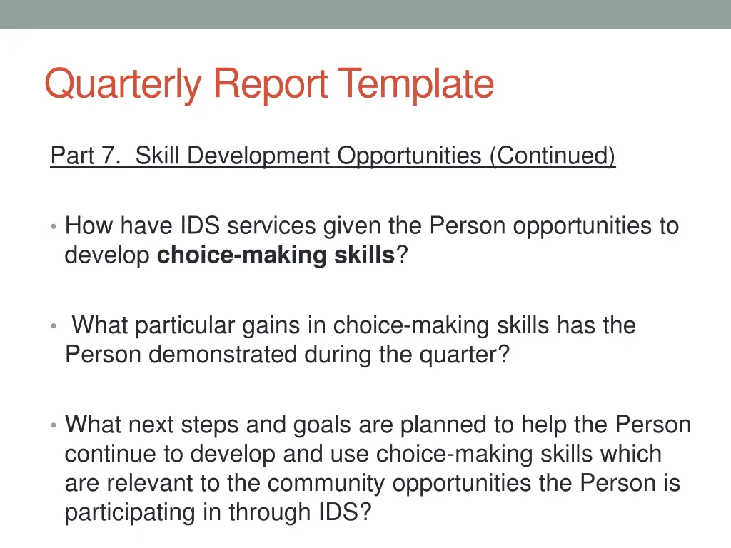 quarterly report template 8