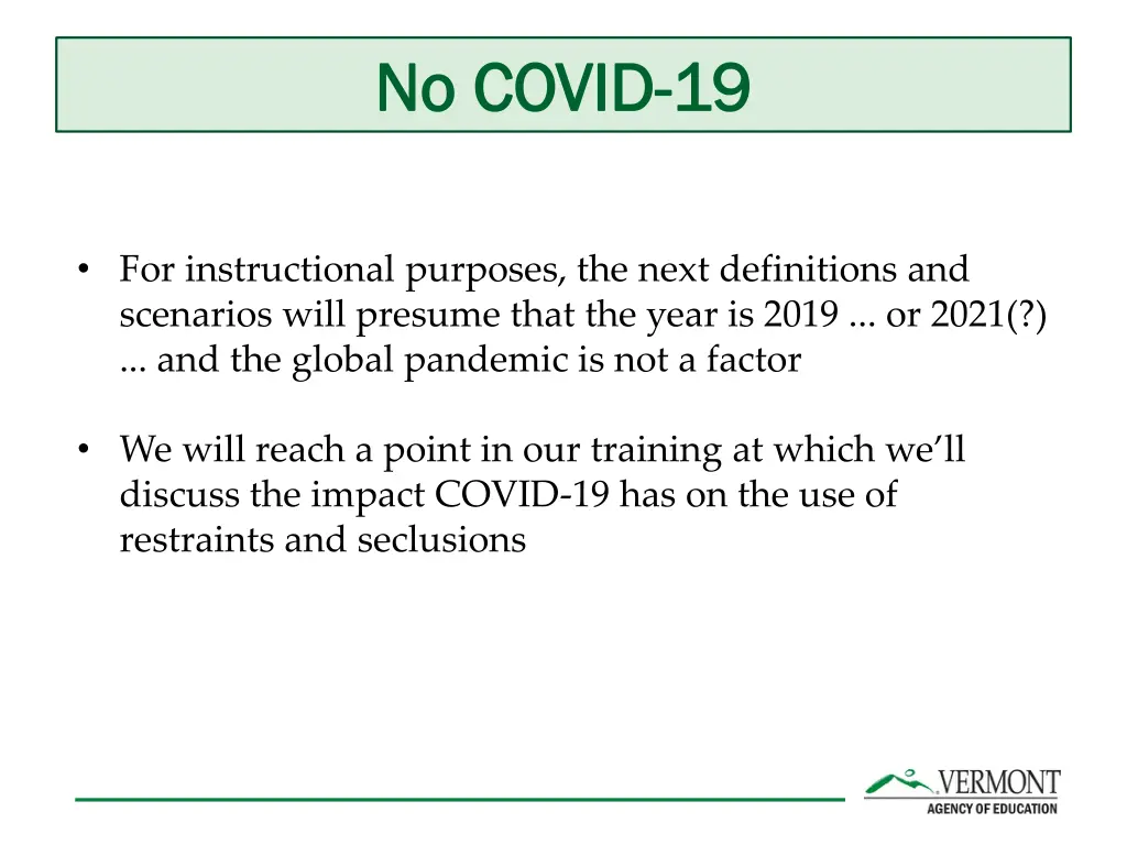 no covid no covid 19