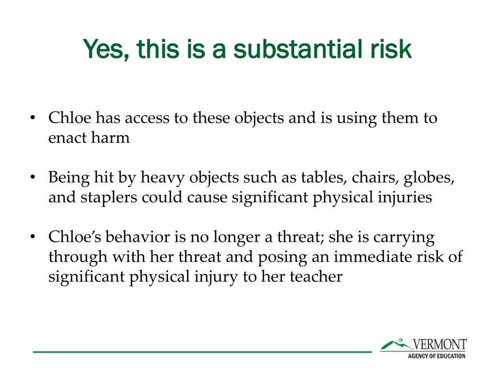 yes this is a substantial risk yes this