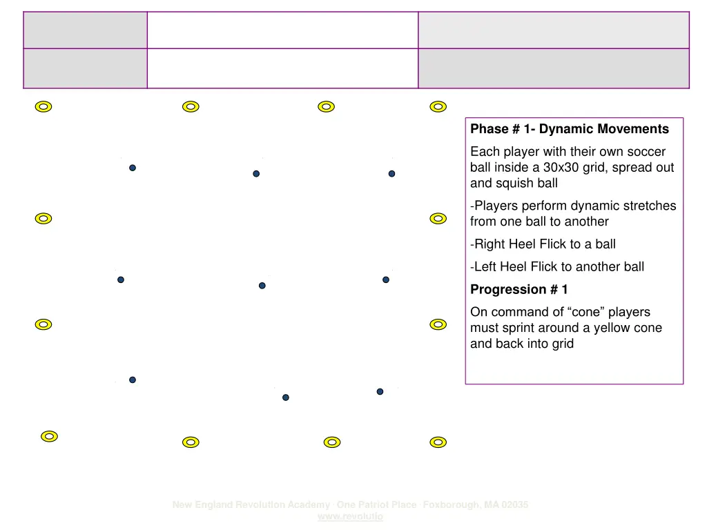 phase 1 dynamic movements