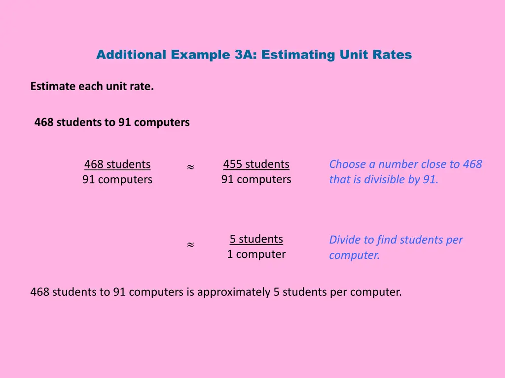 additional example 3a estimating unit rates