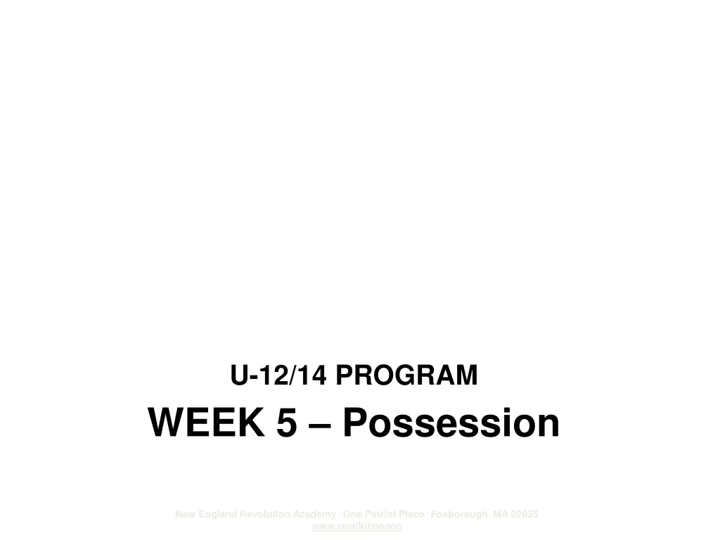 u 12 14 program week 5 possession