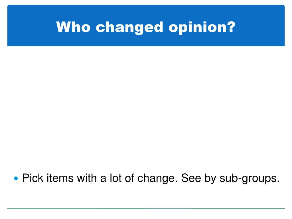 who changed opinion