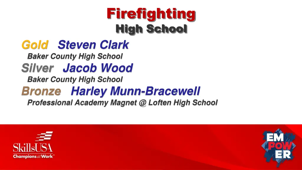 firefighting high school