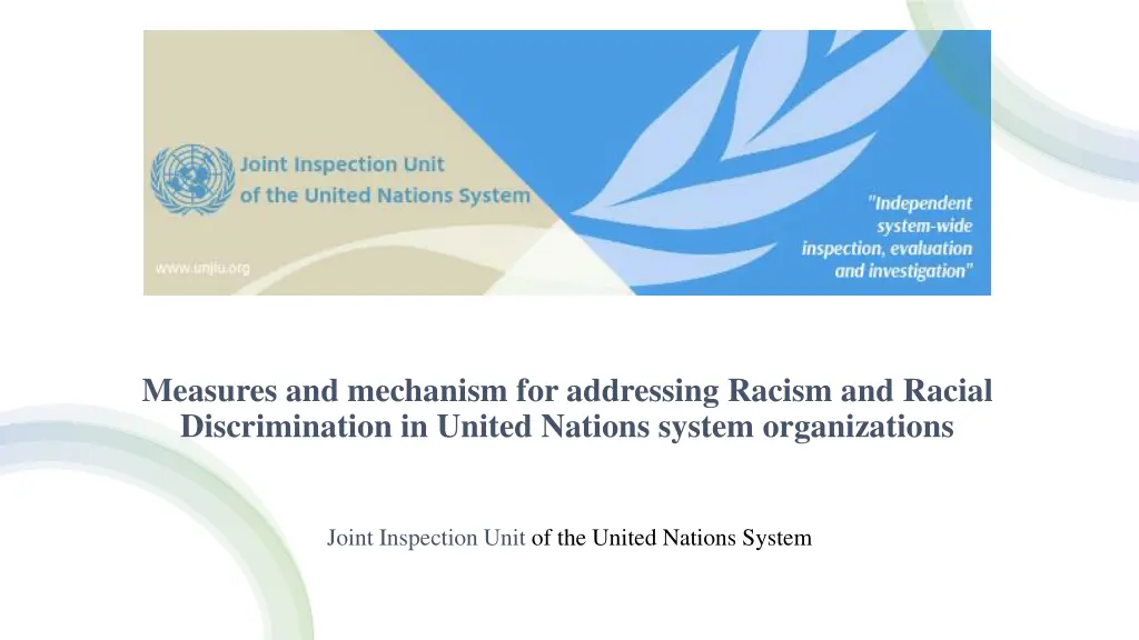 measures and mechanism for addressing racism