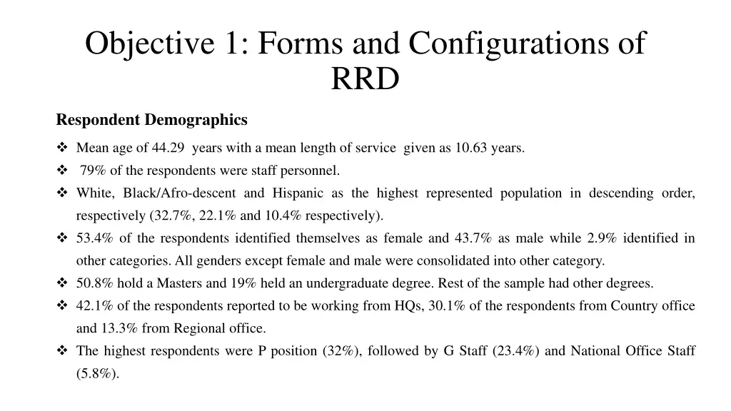 objective 1 forms and configurations of rrd 1