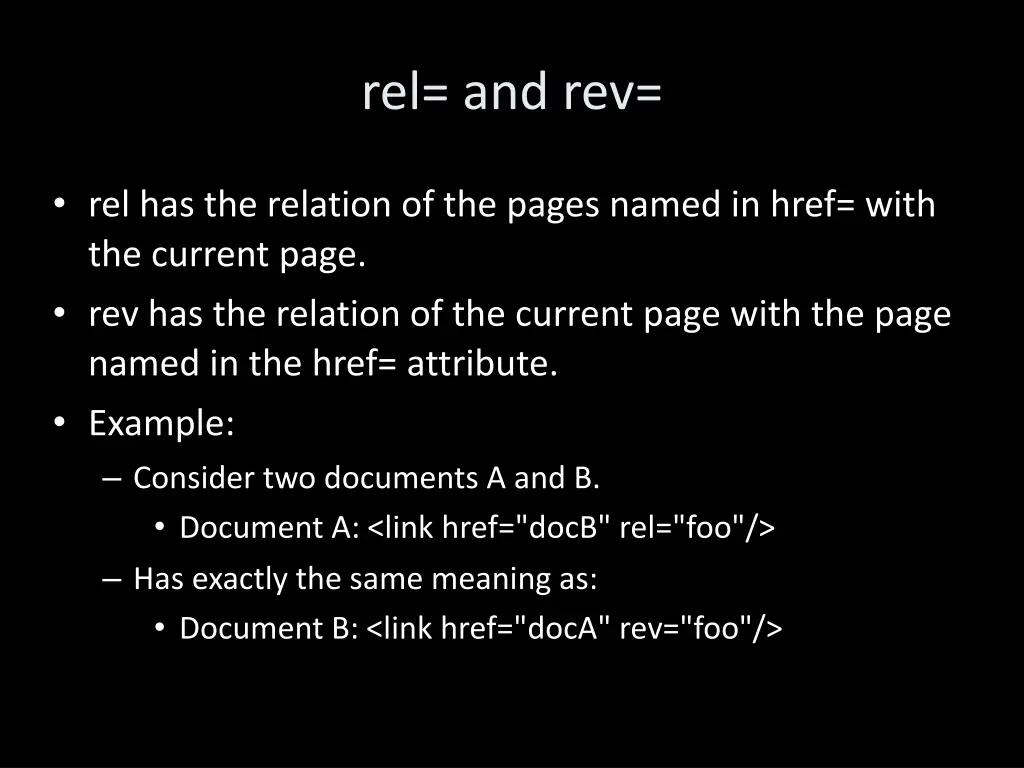 rel and rev
