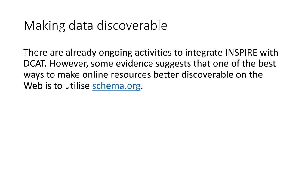 making data discoverable