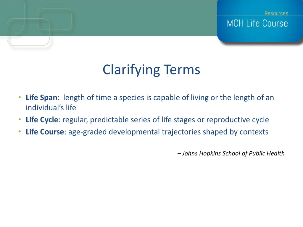 clarifying terms