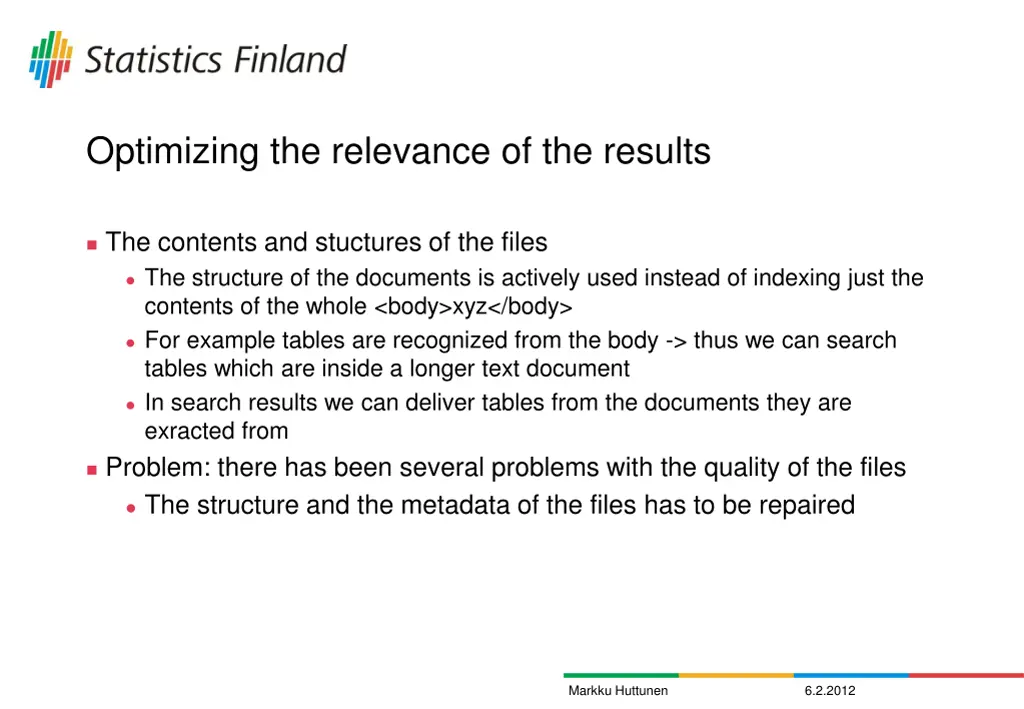 optimizing the relevance of the results