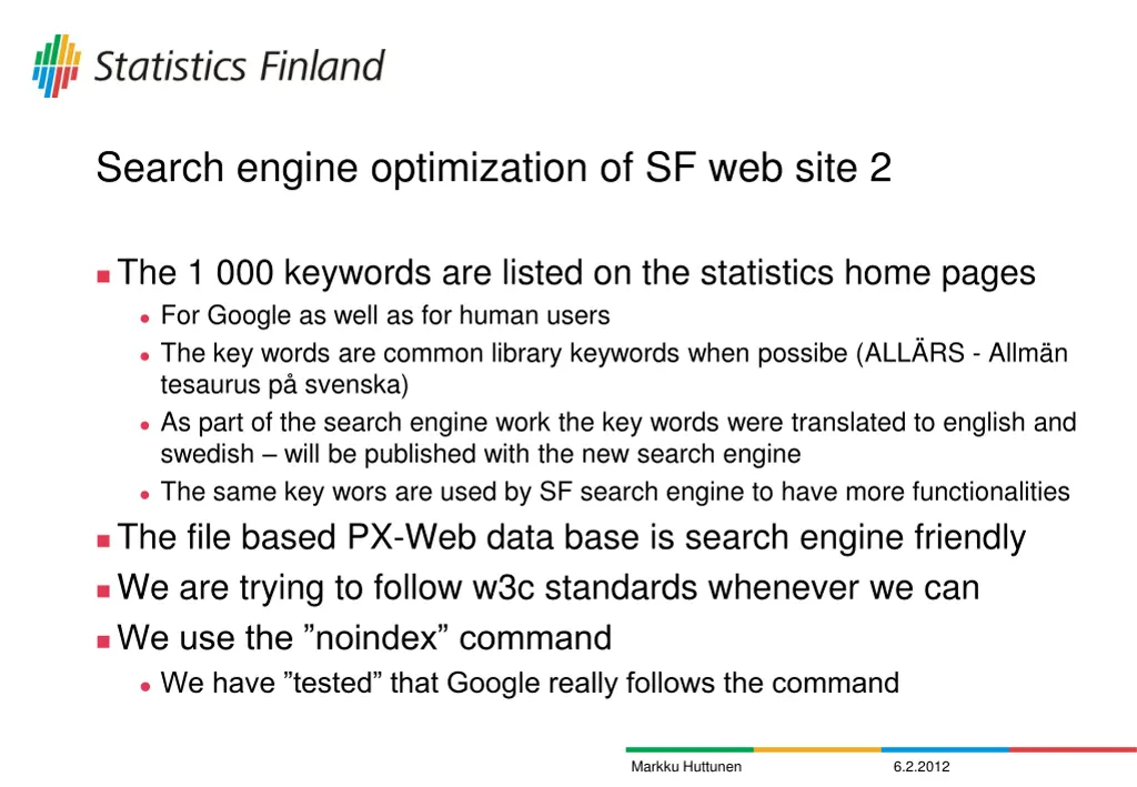 search engine optimization of sf web site 2