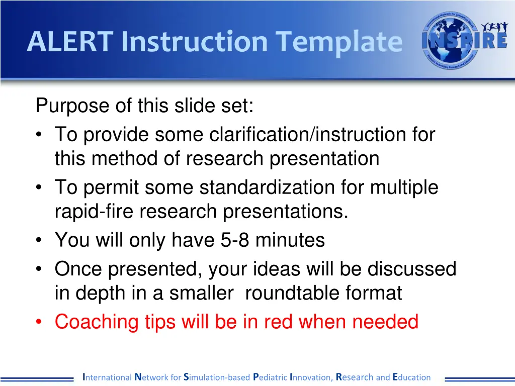 alert instruction template