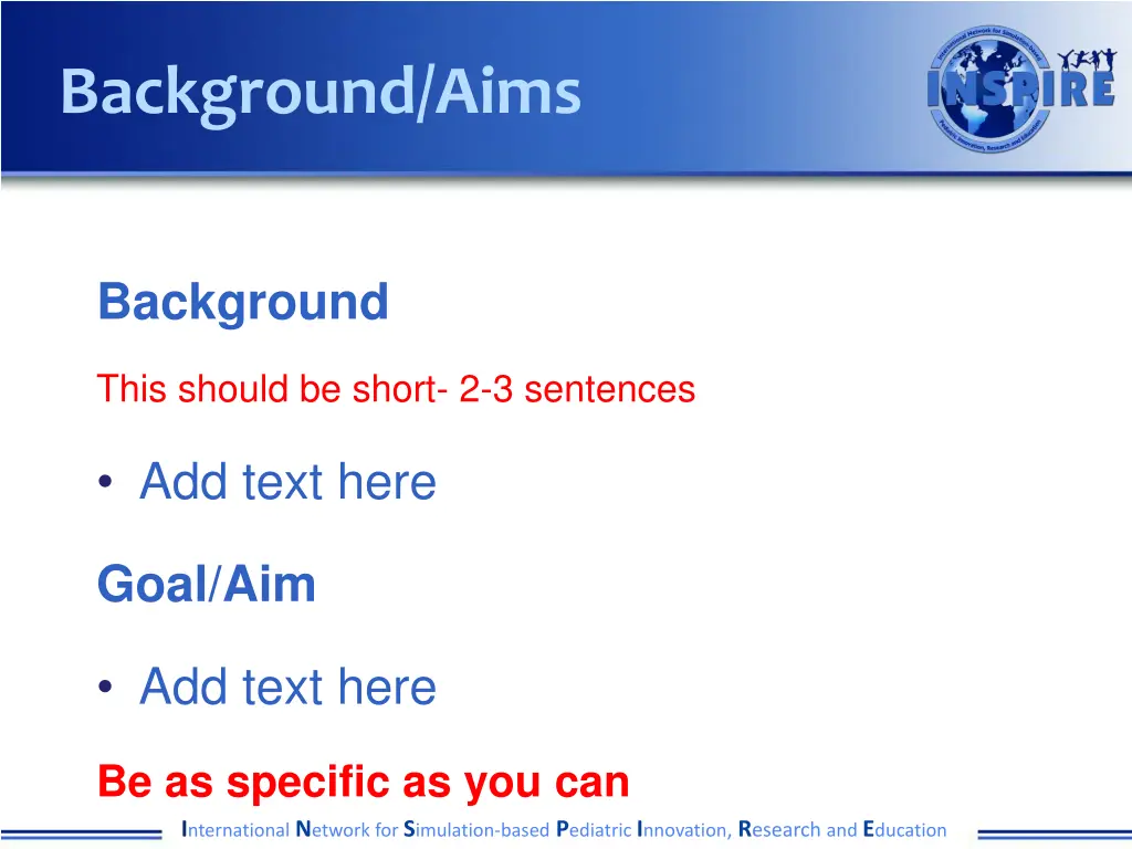background aims
