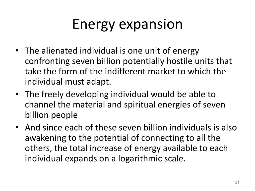 energy expansion