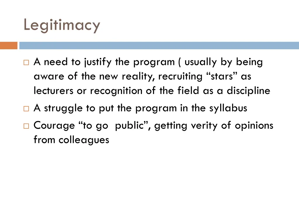 legitimacy