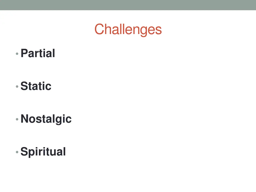 challenges